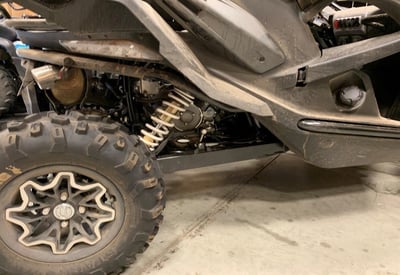 ZFORCE VIN is stamped on the right side frame rail, behind the right rear tire